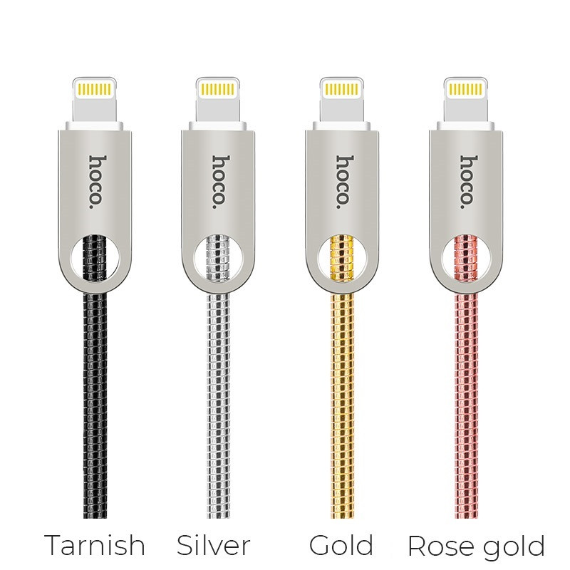 Hoco U8 Zinc alloy metal lightning charging cable