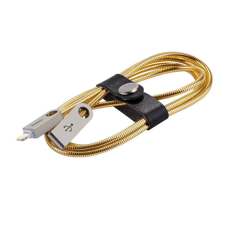 Hoco U8 Zinc alloy metal lightning charging cable