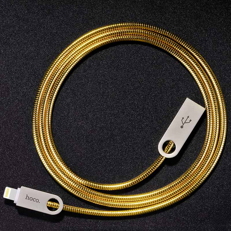 Hoco U8 Zinc alloy metal lightning charging cable