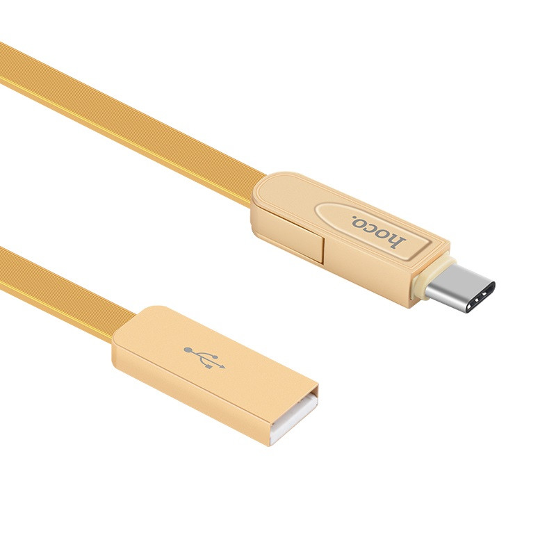 Hoco U24 Refined three in one charging cable lightning+micro+type-c