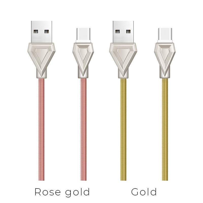 Hoco U25 Golden armor type-c charging cable(L=1M)