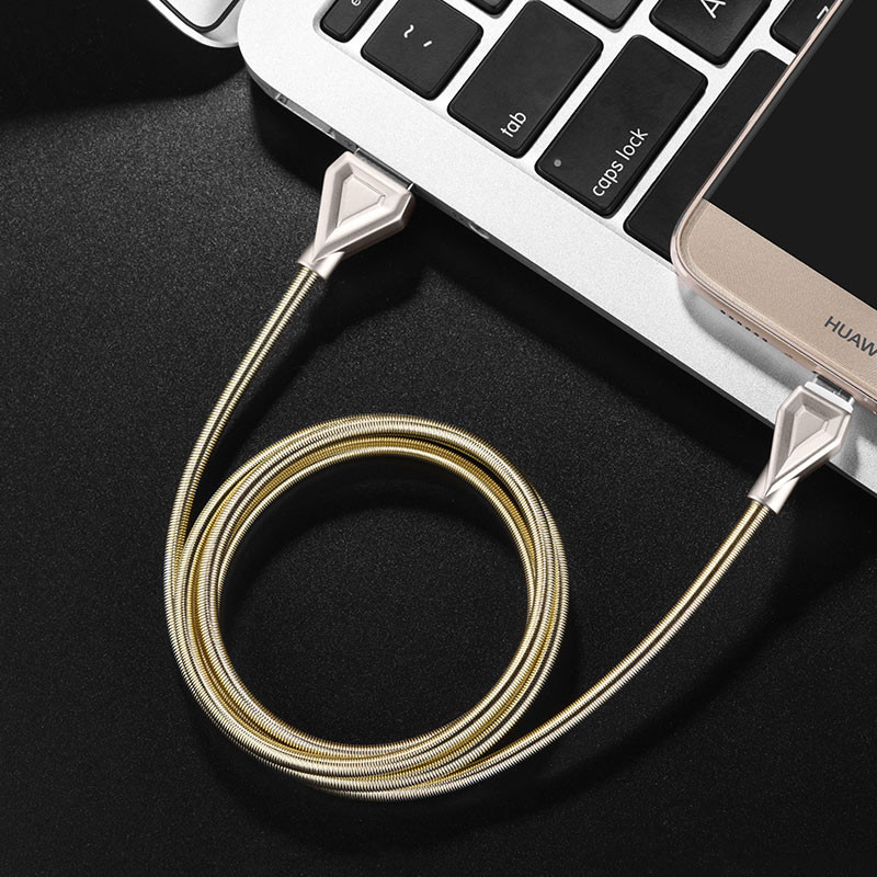 Hoco U25 Golden armor type-c charging cable(L=1M)