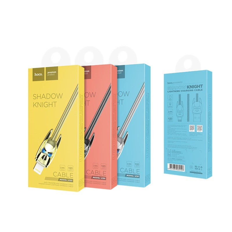 Hoco U30 Shadow Knight lightning charging cable