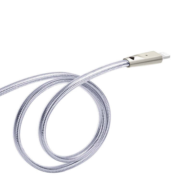 Hoco U9 Zinc Alloy Jelly Knitted Lightning Charging Cable（L=1.2)