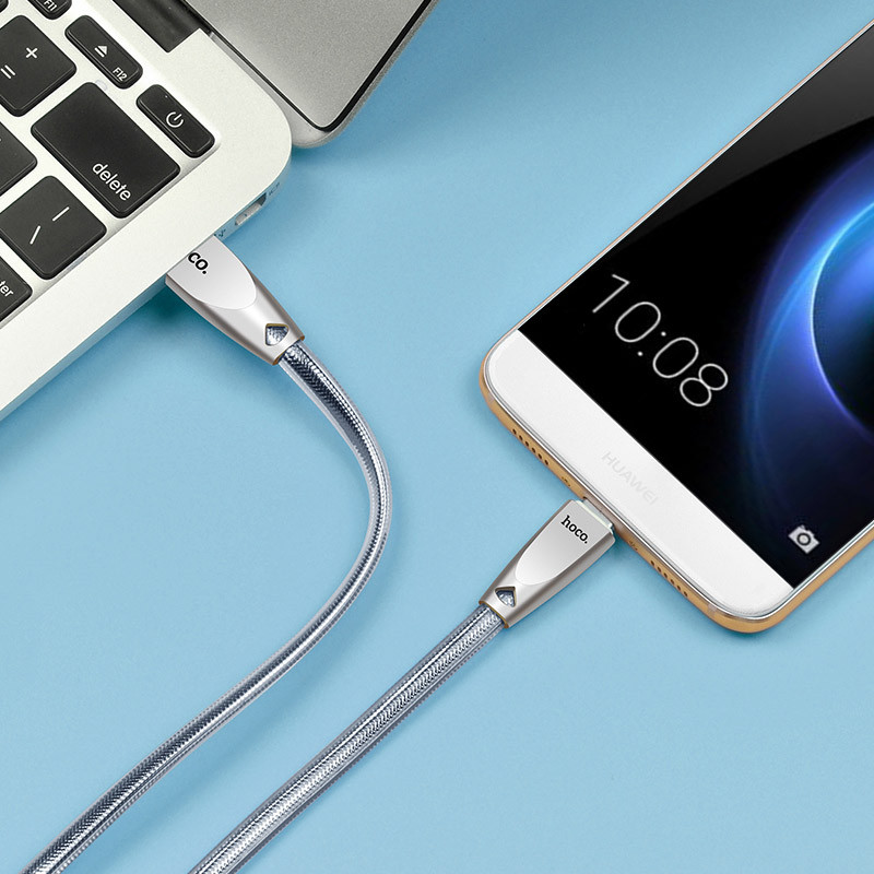 Hoco U9 Zinc Alloy Jelly Knitted Type-C Charging Cable(L=2)