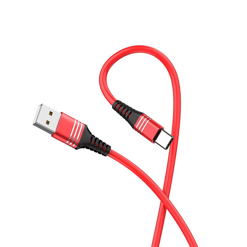Hoco U46 Tricyclic silicone charging data cable for type-c