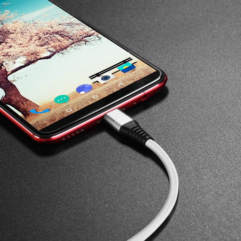 Hoco U46 Tricyclic silicone charging data cable for type-c