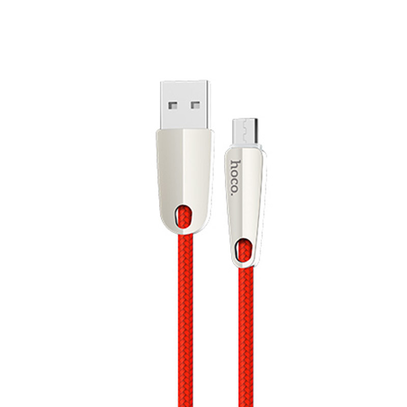 Hoco U35 Space shuttle smart power off micro charging data cable（L=1.2)