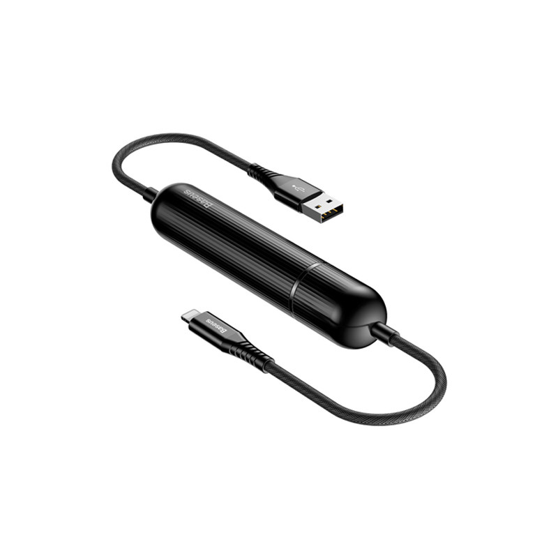 Baseus Energy Two-in-one Power Bank Cable Black