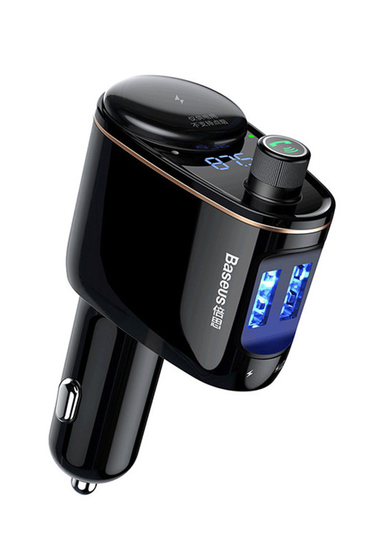 Baseus Locomotive Bluetooth MP3 Vehicle Charger Black